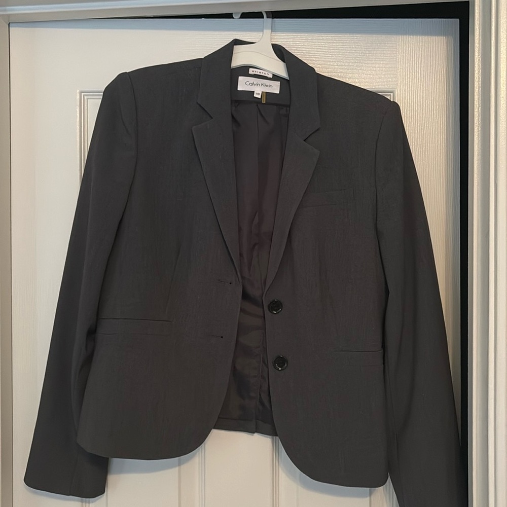 Grey Calvin Klein Blazer size 10